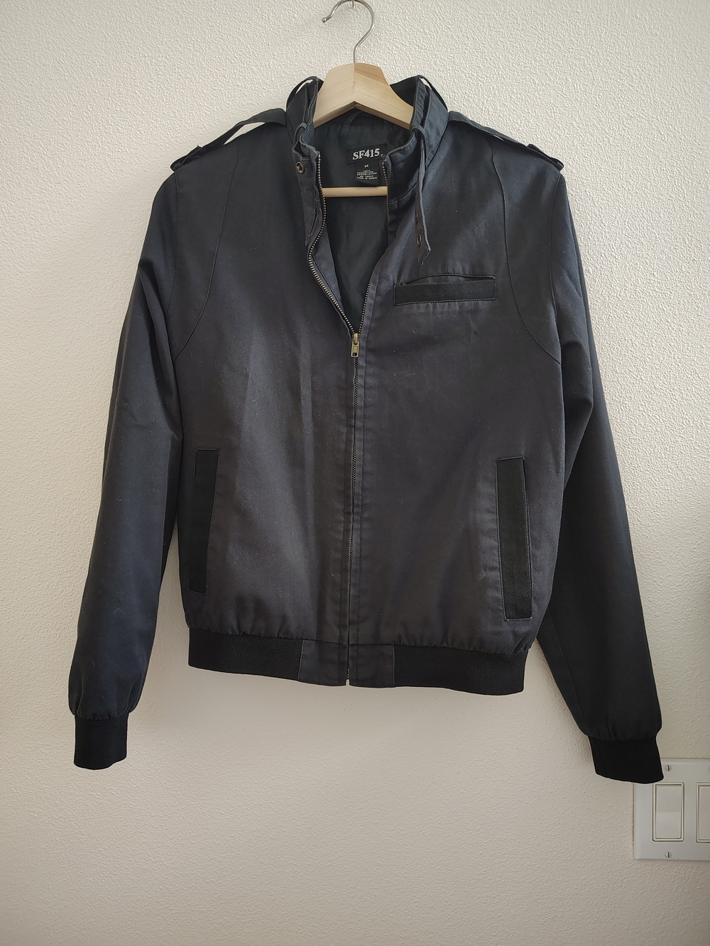 Men's Black Bomber Jacket